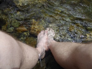 Feet soaking