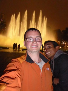 Fountain selfie